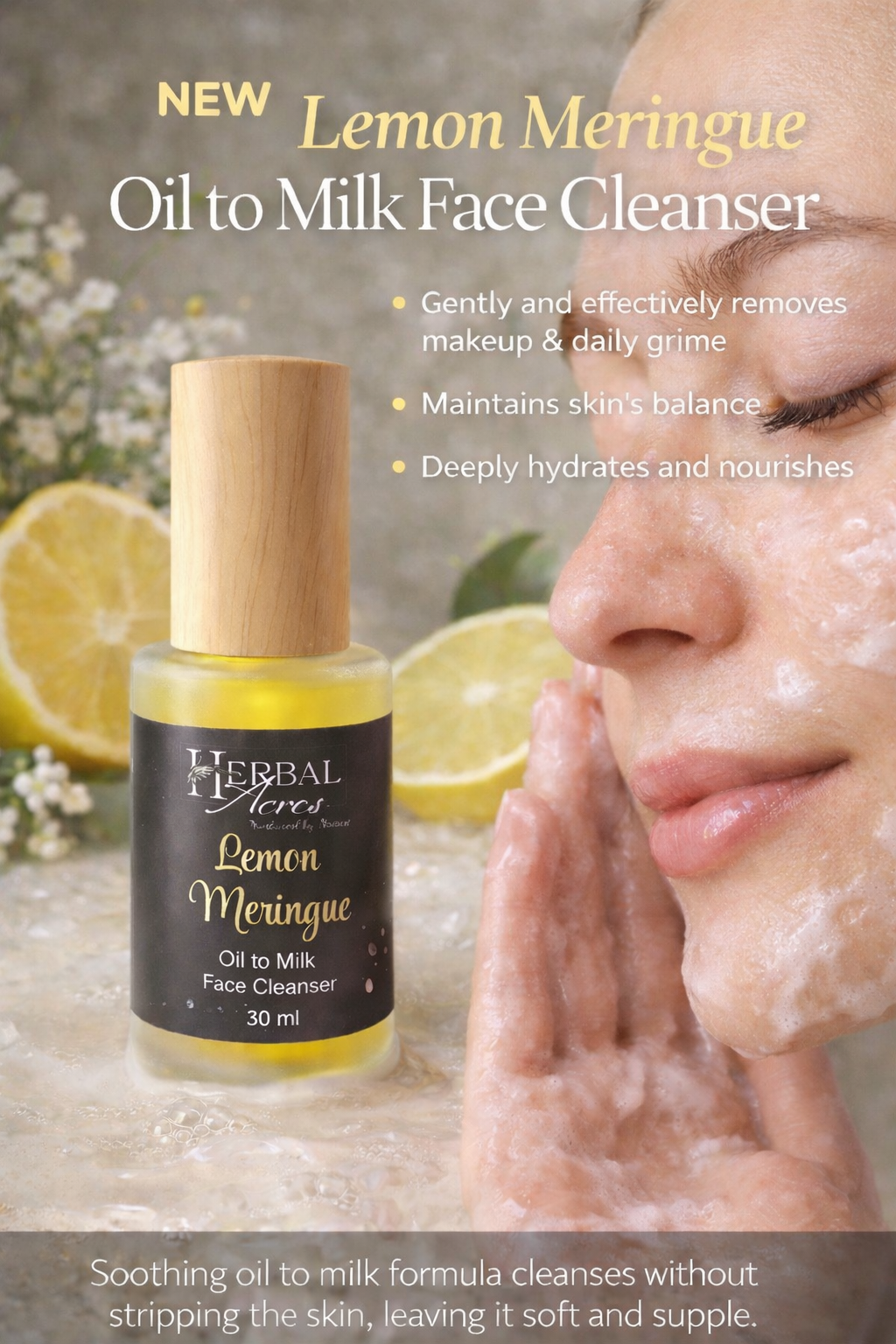 Lemon Meringue Oil to Milk Face Cleanser 30 ml
