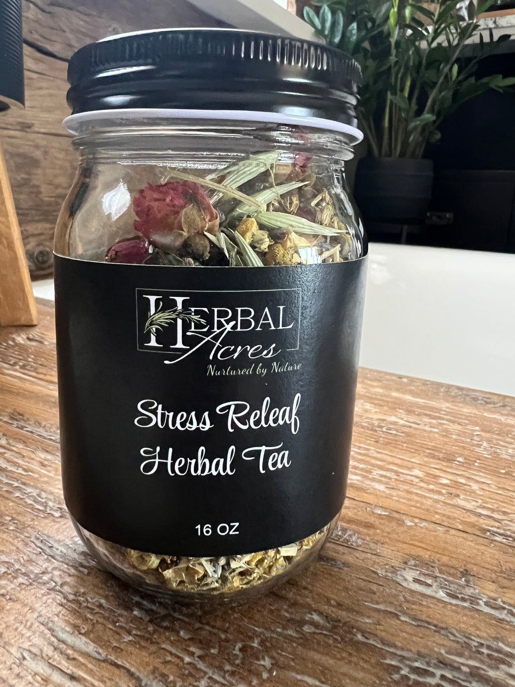 Stress Releaf Herbal Tea Blend 16 oz